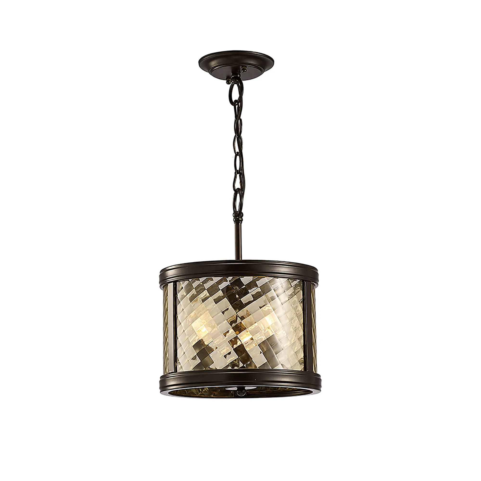 Asia Glass Pendant 3 Light